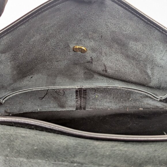 COACH USA Vintage Black Leather Briefcase Shoulder Bag - Made in USA - Picture 11 of 16